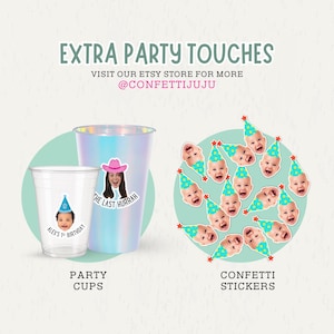 Custom Face Cupcake Toppers for Birthdays – Personalized Photo Party Decor, Head Cutouts for Birthdays, Milestones & Special Events image 17