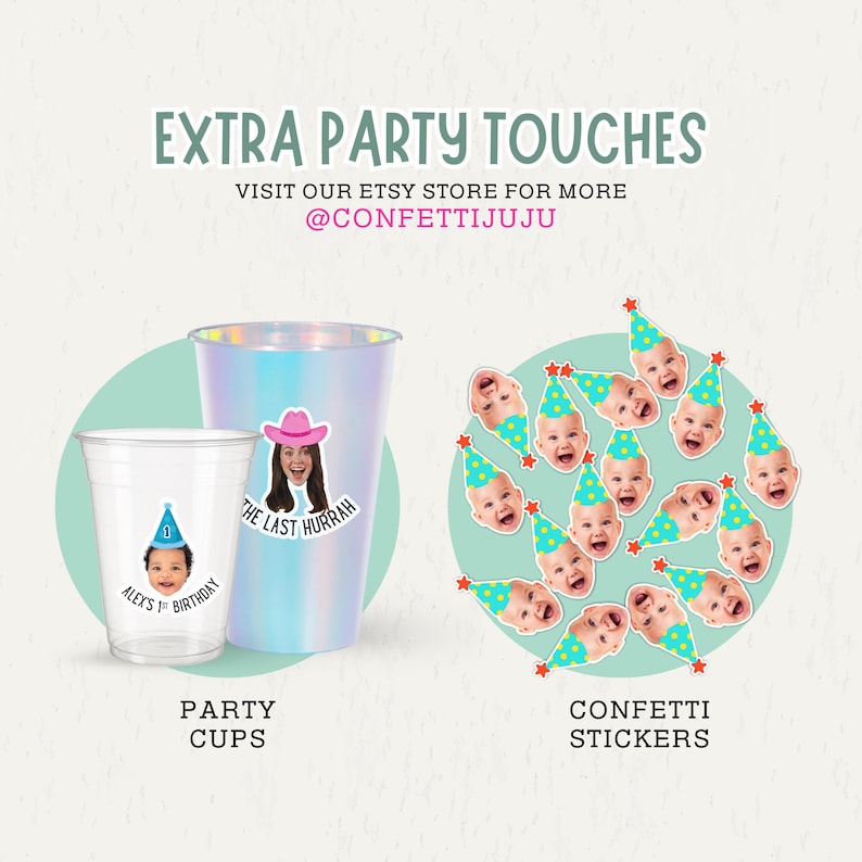Custom Face Cupcake Toppers for Birthdays – Personalized Photo Party Decor, Head Cutouts for Birthdays, Milestones & Special Events image 17