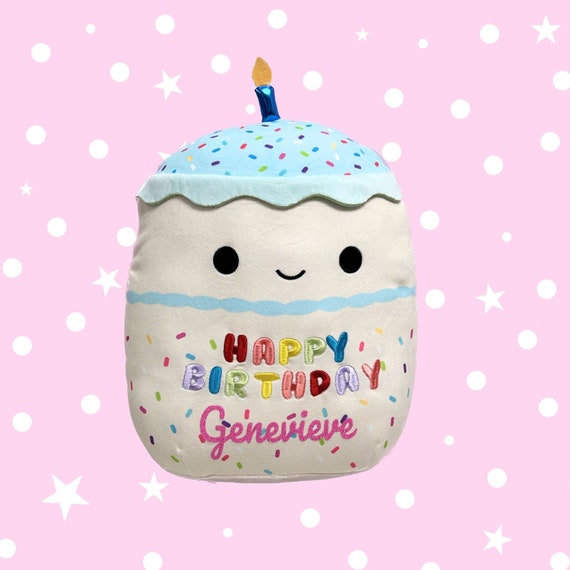 Personalized Birthday Cake Squishmallows Kiks 12 Custom Name Plush