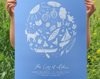 Limited Edition 18x24 Minneapolis Parks Screenprint Poster