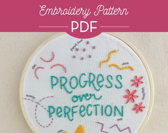 Stitch Sampler Embroidery PDF - Beginner, DIY, Gift, Crafts, Stitched, Downloadable