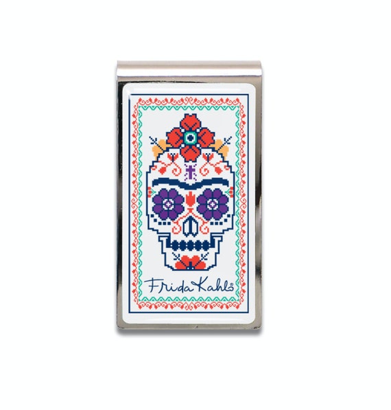 Frida Kahlo "Sugar Skull" Money Clip by ACME Stud… - image 1