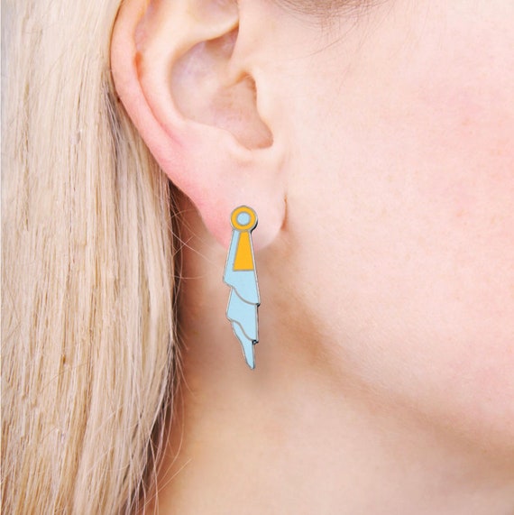 Robert A.M. Stern "Jabot" Earrings by ACME Studio… - image 2