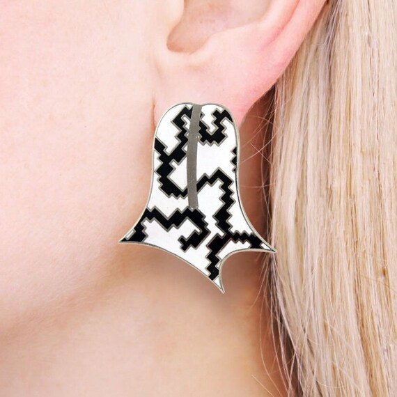 Vintage ACME Studio “Leaf” Earrings by Architect … - image 2