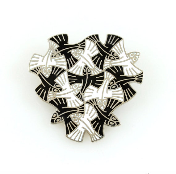 M.C. Escher "99" Brooch by ACME Studio