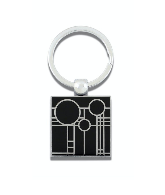 Key Ring, Leather Key Ring, Black Key Ring, Key Chain, Key Fob