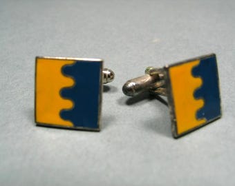 Gemelos esmaltados "Puzzle" de ACME Studio, diseño vintage del arquitecto MICHAEL GRAVES
