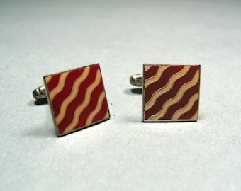 Gemelos vintage esmaltados "Wave" de ACME Studio, obra del arquitecto Michael Graves (nuevos)