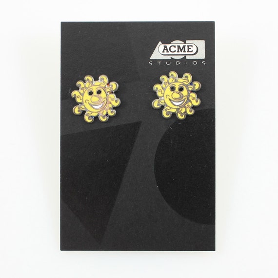 Vintage KENNY SCHARF "Mr. Sun" Earrings by ACME S… - image 1