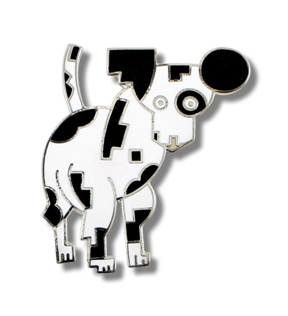 Broche Vintage ACME Studio – Création En Argent 925 Par Ettore Sottsass – Années 1990