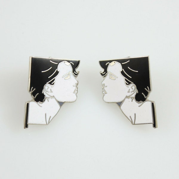 Patrick Nagel RARE Wrongly Marked Earrings by ACME Studio NEW