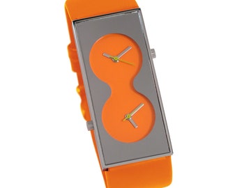 KARIM RASHID “Bi Orange" Quartz Wrist Watch by ACME Studio New