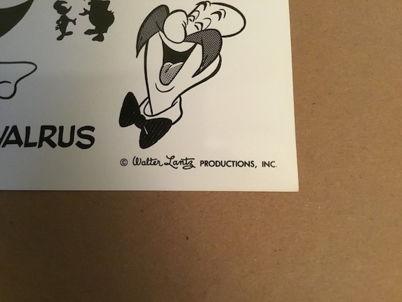 Vintage Walter Lantz Productions 8” X 10” Glossy Photo of Wally