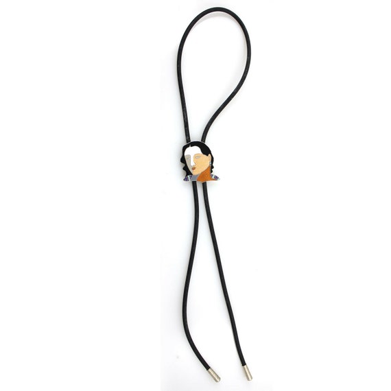 Artist Miguel Martinez "Taos Maiden" Bolo Tie by … - image 2