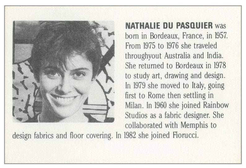MEMPHIS Designer Nathalie Du Pasquier Ninib Earrings by ACME Studio VINTAGE
