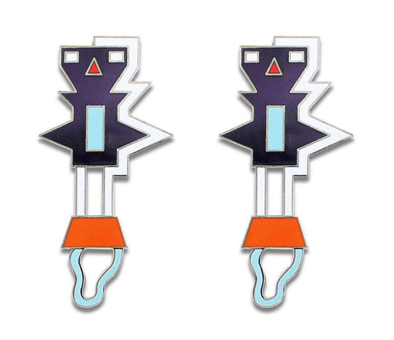MEMPHIS Designer Nathalie Du Pasquier Ninib Earrings by ACME Studio VINTAGE