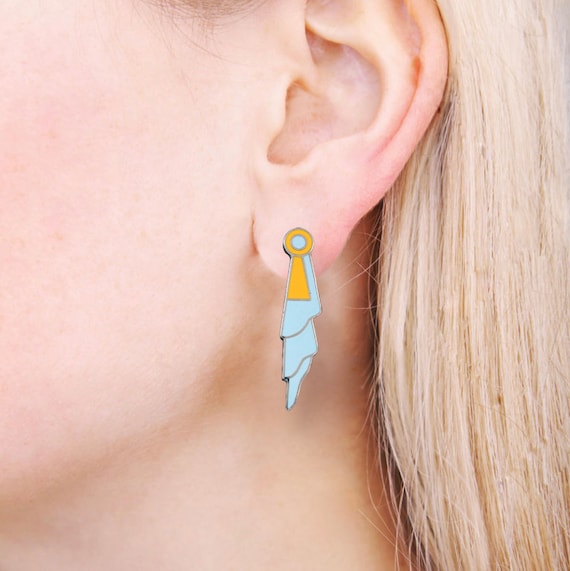 Robert A.M. Stern "Jabot" Earrings by ACME Studio… - image 1