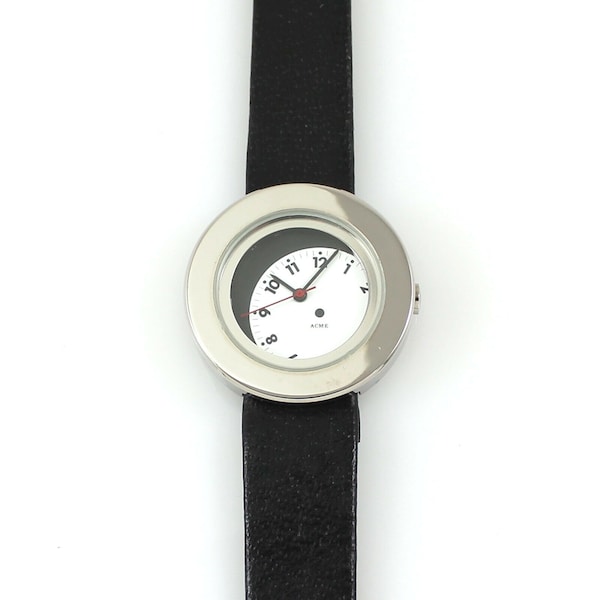 Vintage "Slip Disk" Quartz Wrist Watch by ACME Studio NEW