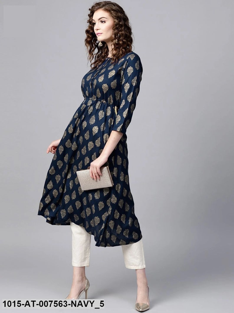 kurti with side tie up