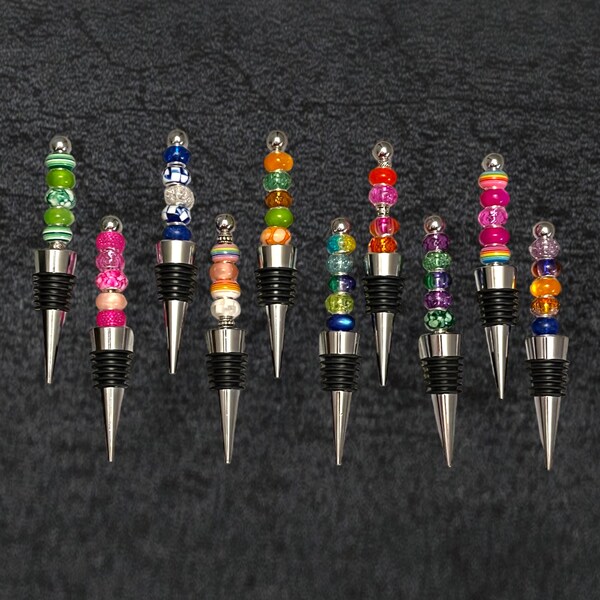 Beaded Wine Stopper Etsy