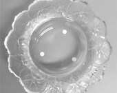 Lalique Crystal quot Honfleur quot Geranium Bowl in Original Box Signed Lalique France