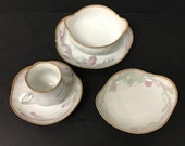 Vintage Meissen Porcelain Set of Art Nouveau Dishes