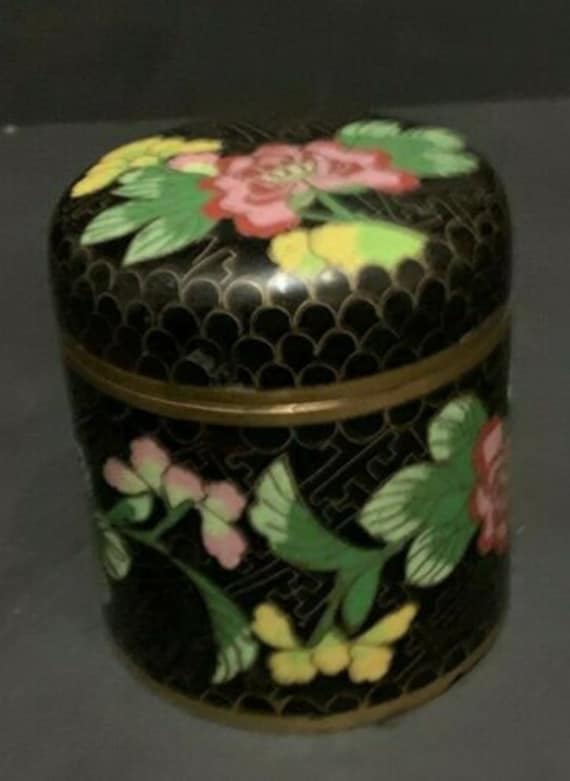 Vintage Chinese Cloisonne Enameled Brass Miniature