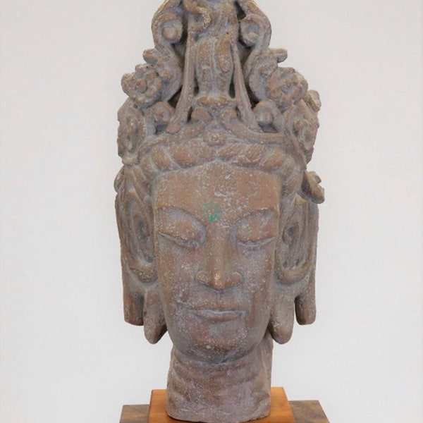 LG Escultura decorativa de la cabeza de Buda