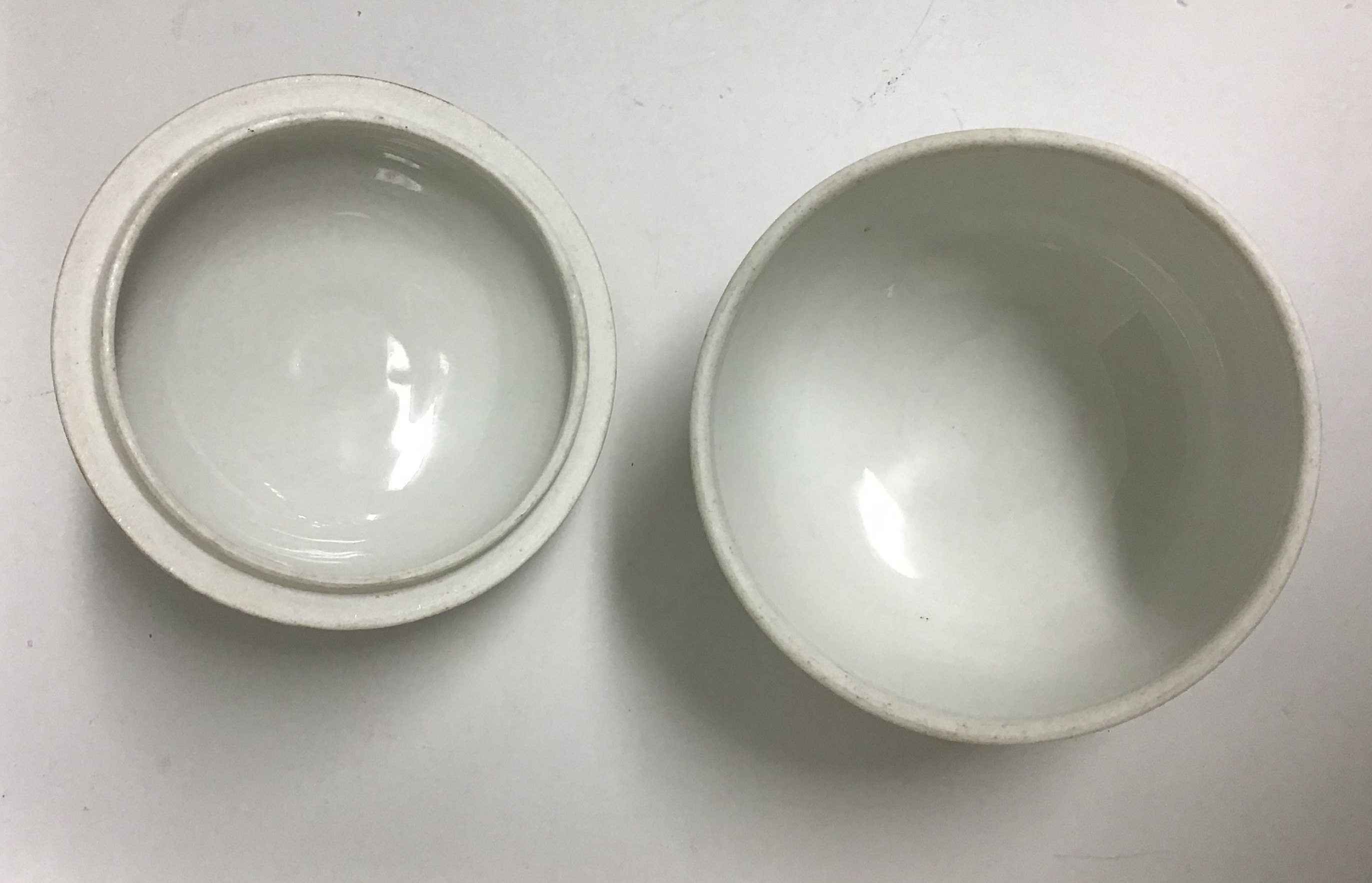 Vintage Meissen Porcelain Round Trinket Box With Deers Etsy