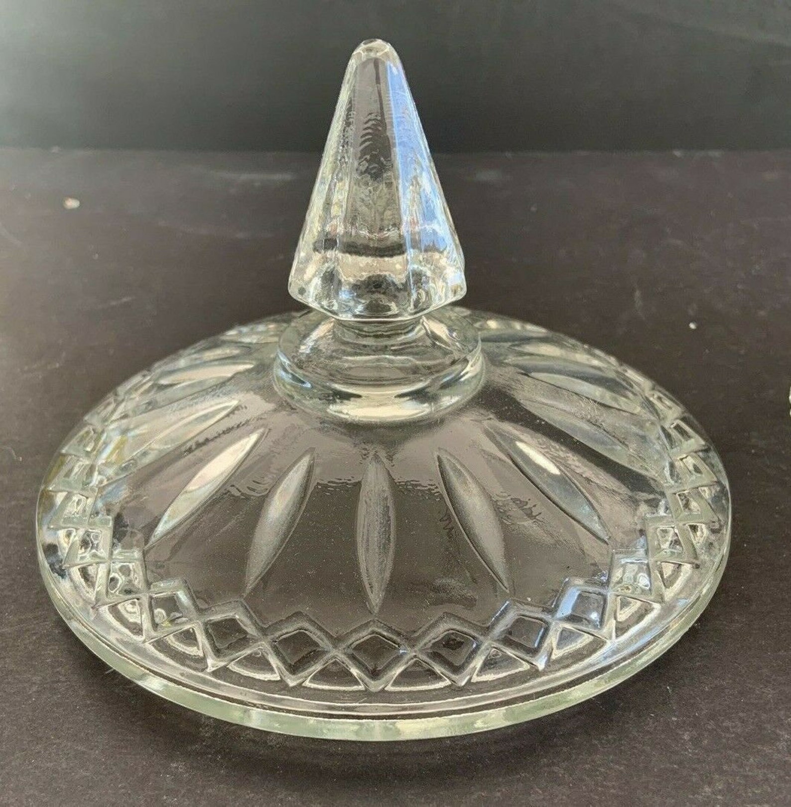 Vintage Crystal Glass Jar Bowl Trinket Dish With Lid 6 Etsy