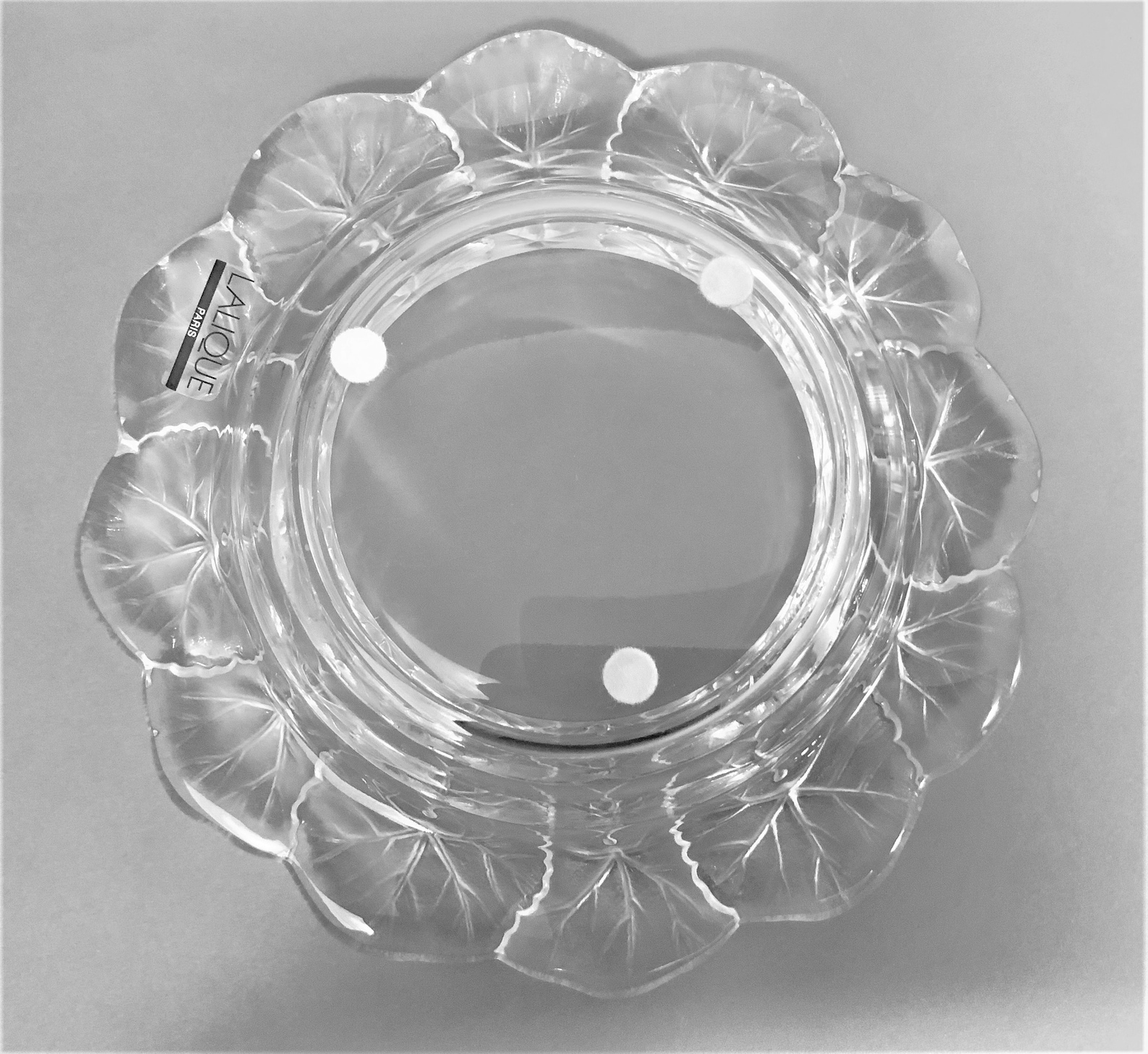 Lalique Crystal Honfleur Geranium Bowl in Original Etsy