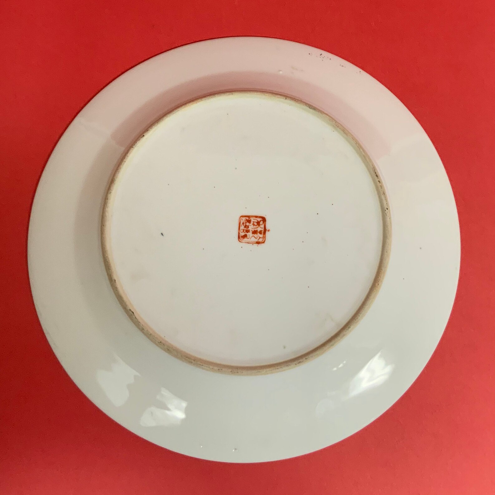 Chinese Porcelain Plate With Green Design and Flowers Etsy Hong Kong