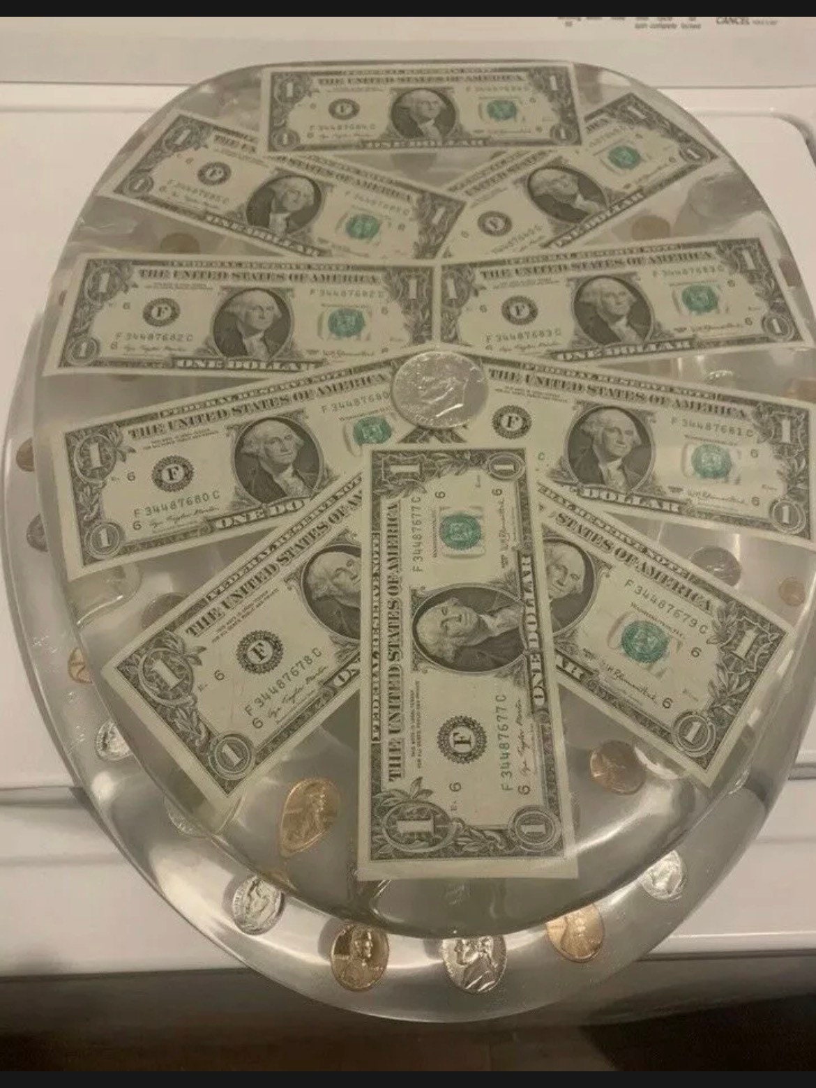 Coins And Currency Toilet Seat Etsy