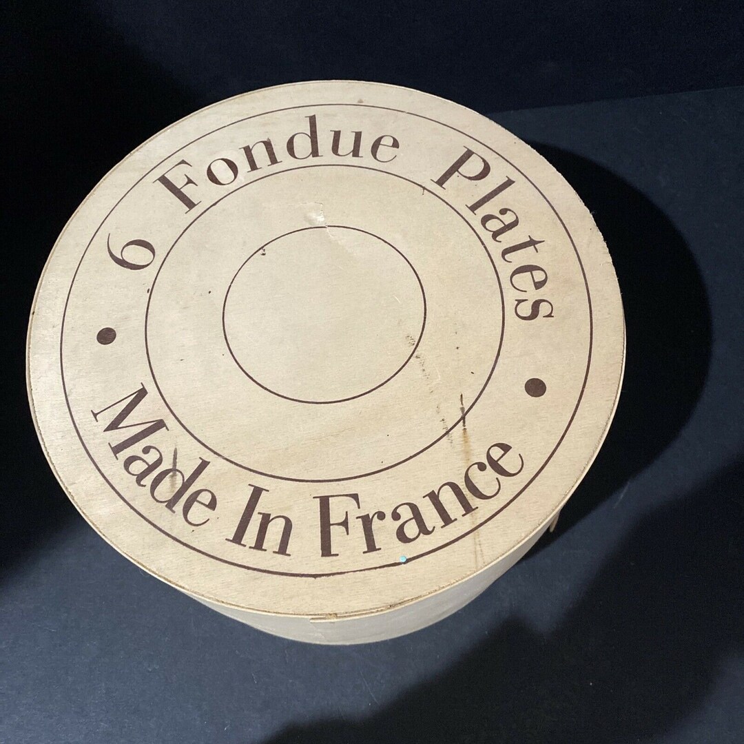 Carrie Fisher Estate Set of 6 Porcelain Fondue Plates Made in France Etsy