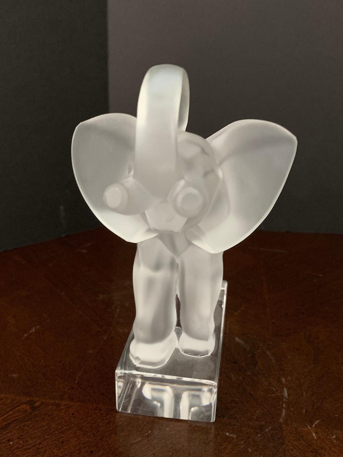 Lalique France Crystal Elephant Figurine 6 High 6 Etsy
