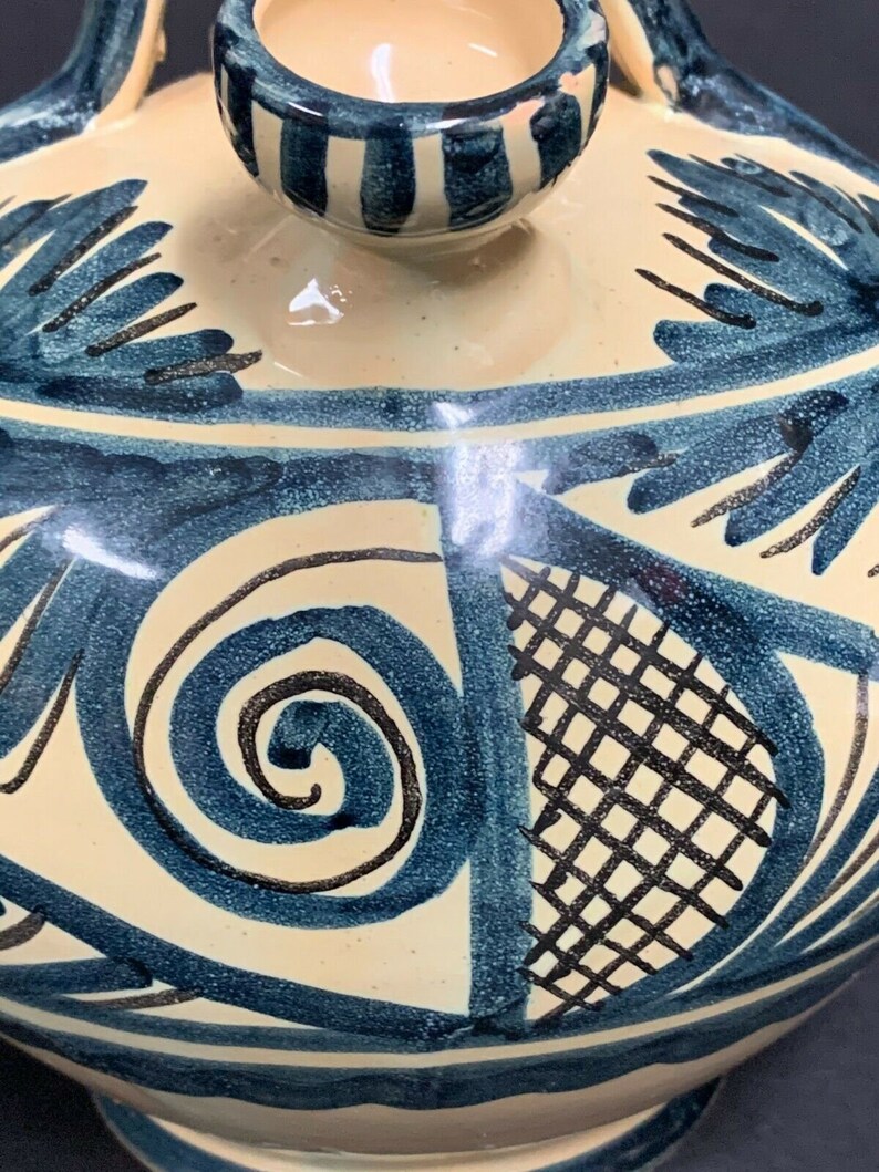 6 Diam Vintage VALLAURIS French Pottery Teapot 7.5 Etsy