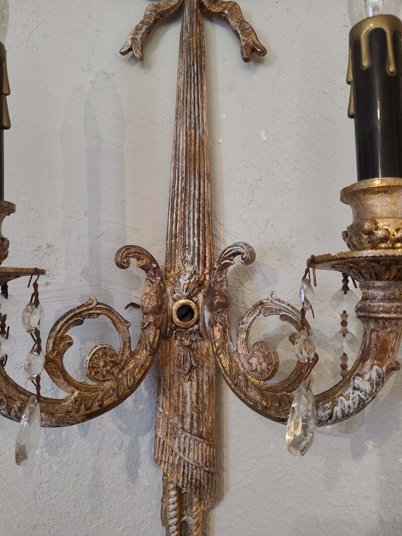 Pair of Vintage Mid Century French Sconces - Etsy