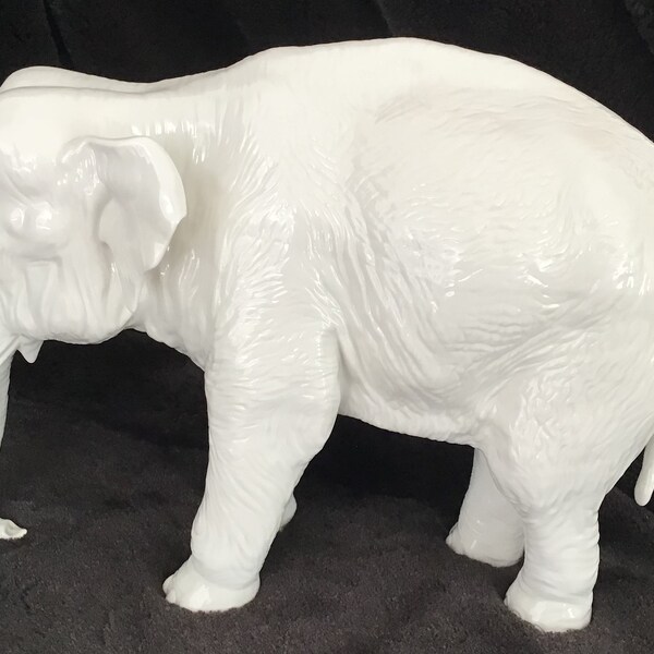 Porcelain Elephant Etsy
