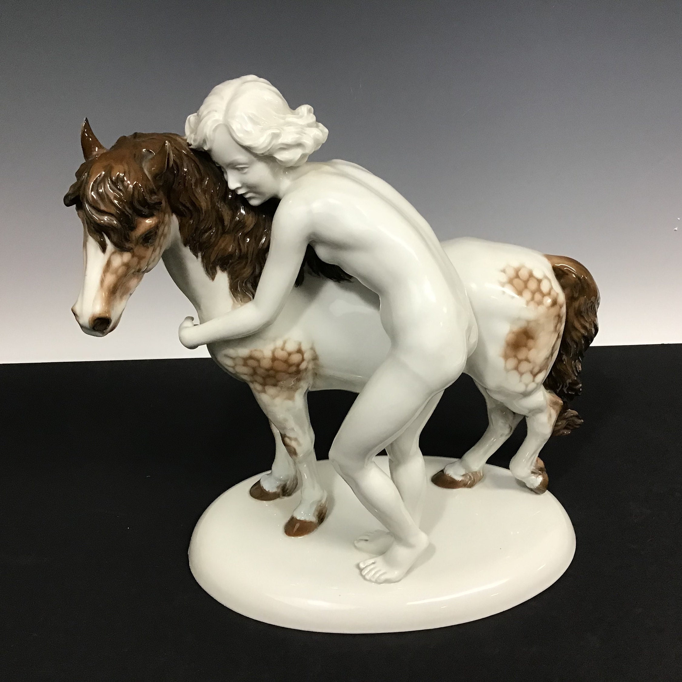 Rosenthal Porcelain Nude Girl With Pony - Etsy UK