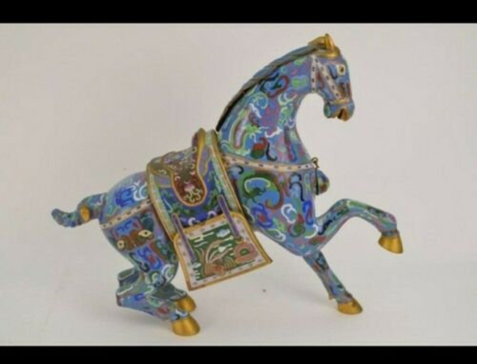 Cloisonné Super Tang Horse 16 X 15 Etsy