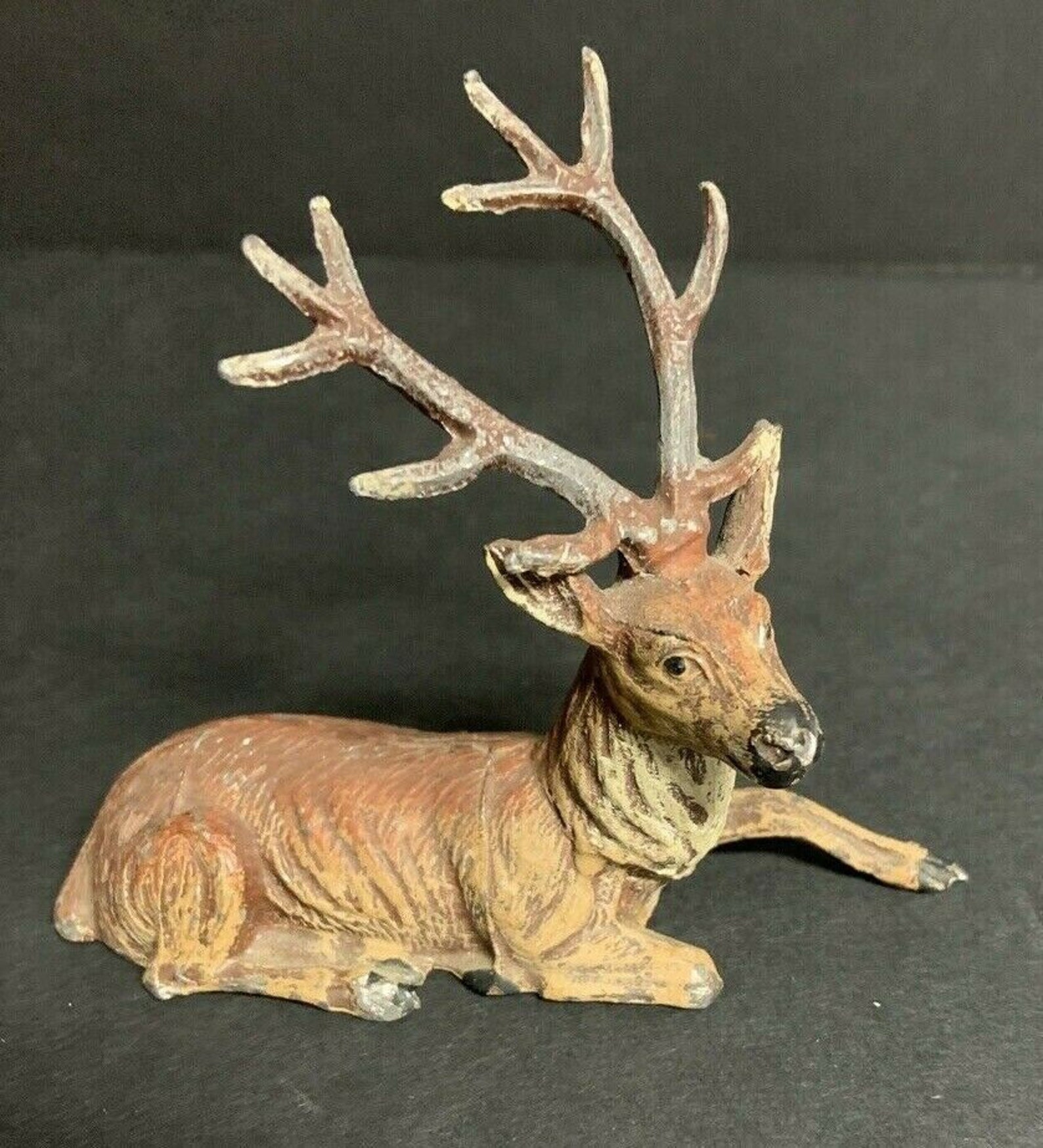 Small Metal Deer Figurine 3 Etsy