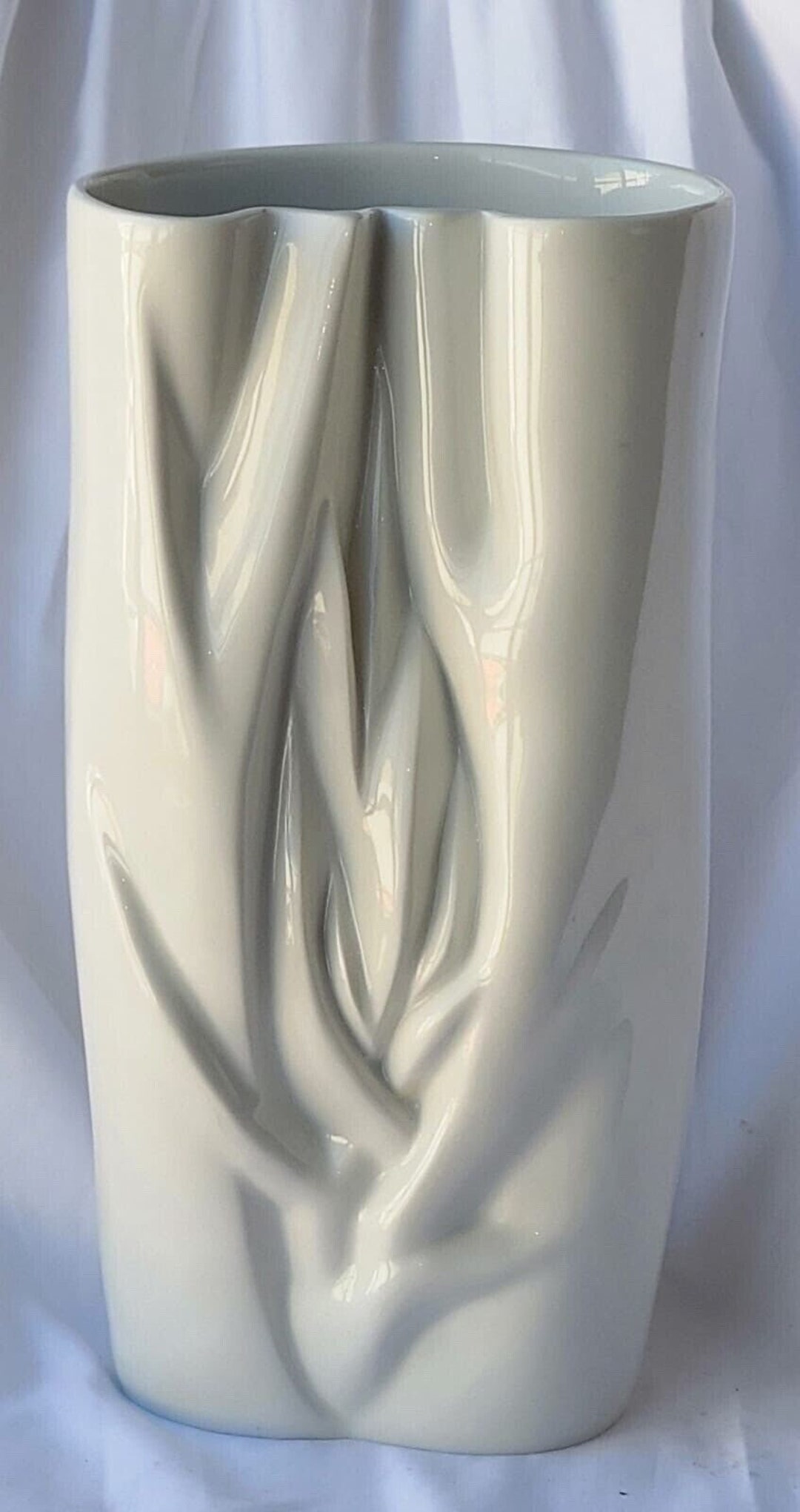 Zepfner MEISSEN Germany Biomorphic 5024 Porcelain 9.5 White Ludwig VASE Rare Etsy -