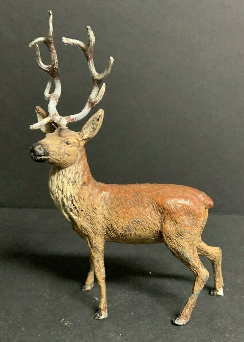 Antique Metal Deer Figurine 6 Etsy Denmark
