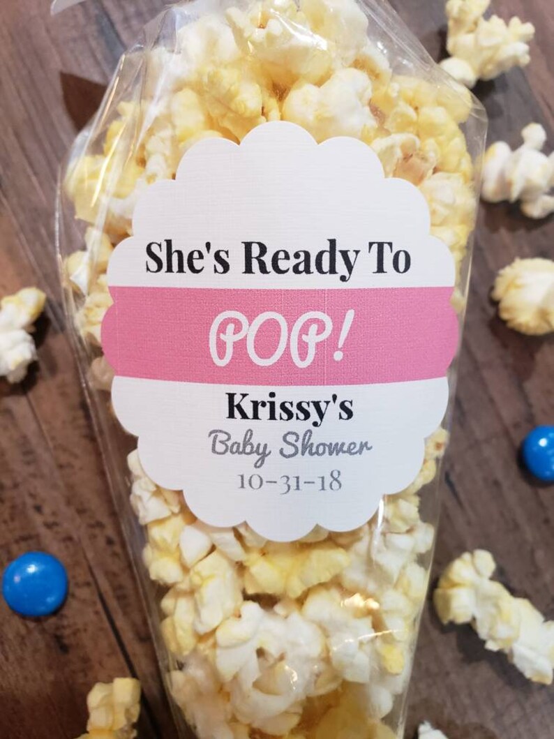 popcorn cones baby shower