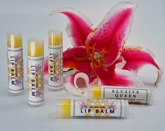 All Natural Lip Balm by Elusive Queen/Beeswax/Handmade/Natural Chapstick/Luxury Lip Balm/Chapstick/Moisturizing/Natural Lip Balm/Handmade