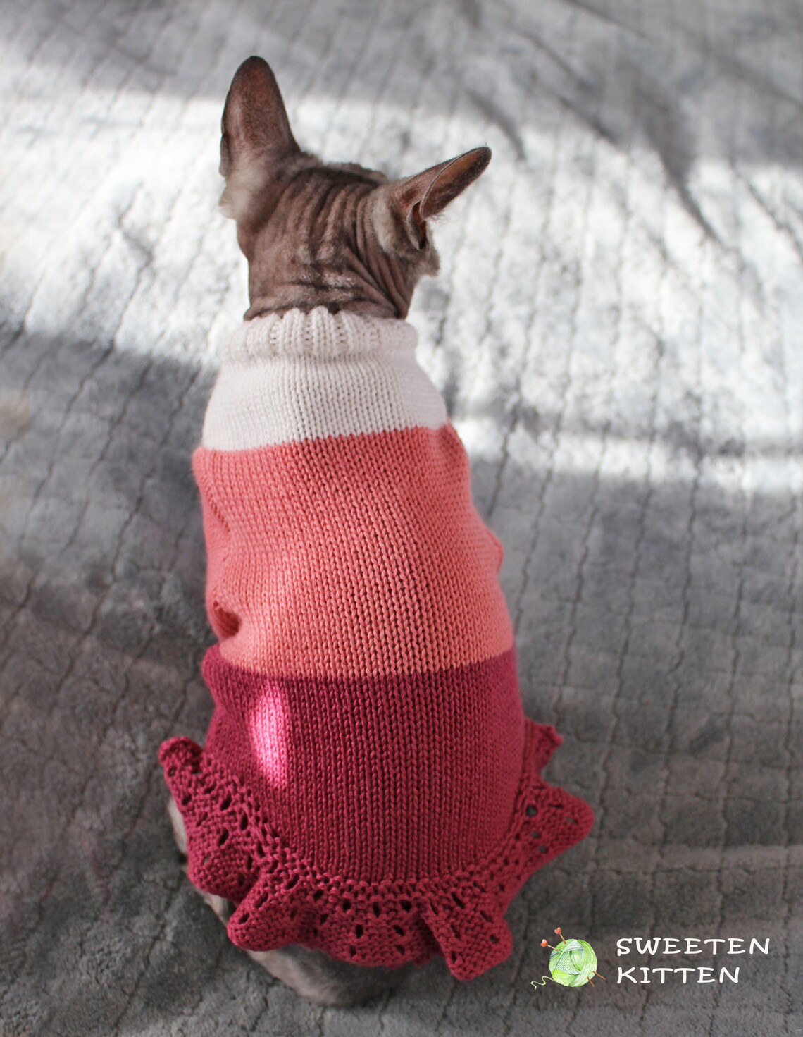 Pink dress for girl cat Clothing for cats Clothes for Etsy