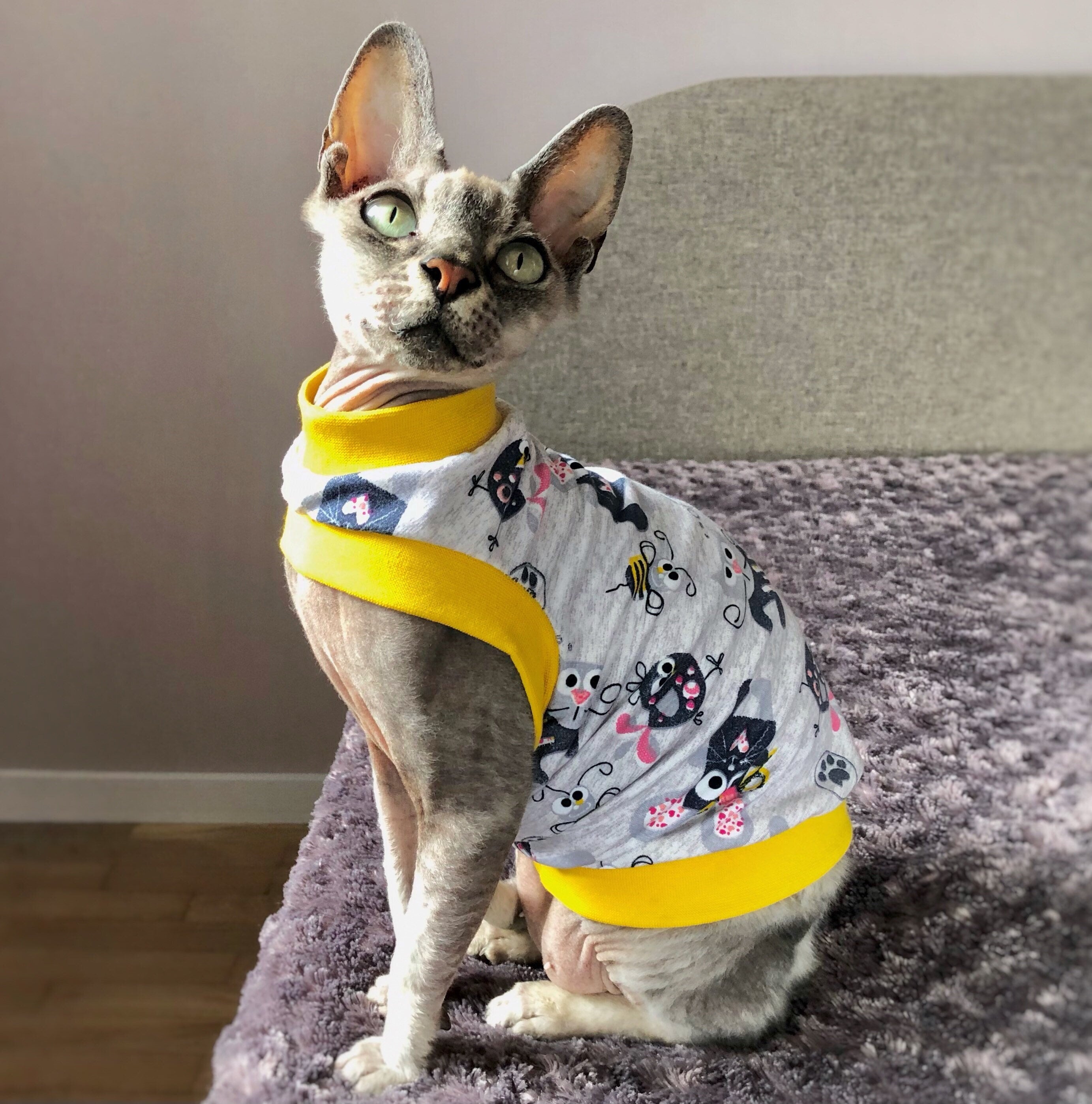 Bjd Sphynx Shirts Tattoo Shirt For Sphynx Cat Pastel Goth Sphynx