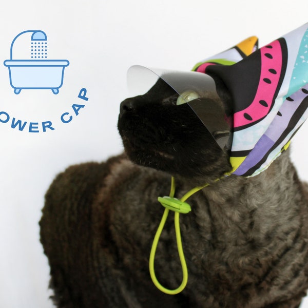 Gorro de ducha para mascotas hecho de tela impermeable y visera, Gorro de ducha para el cuidado de gatos, Regalo para catlover