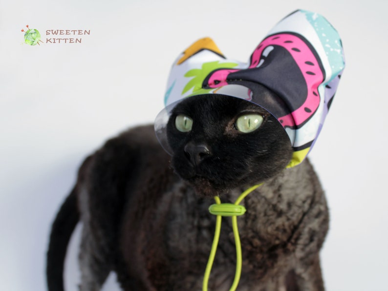 Duschhaube für die Pflege von Katzen, Haustier Duschhaube, Geschenk für Katzenliebhaber Bild 2