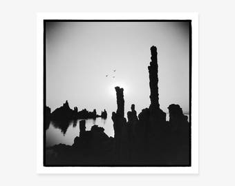 Holga California South Tufas Fine Art Print Landscape American West Black /& White Photography Mono Lake